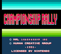 Championship Rally screenshot 3 for NES
